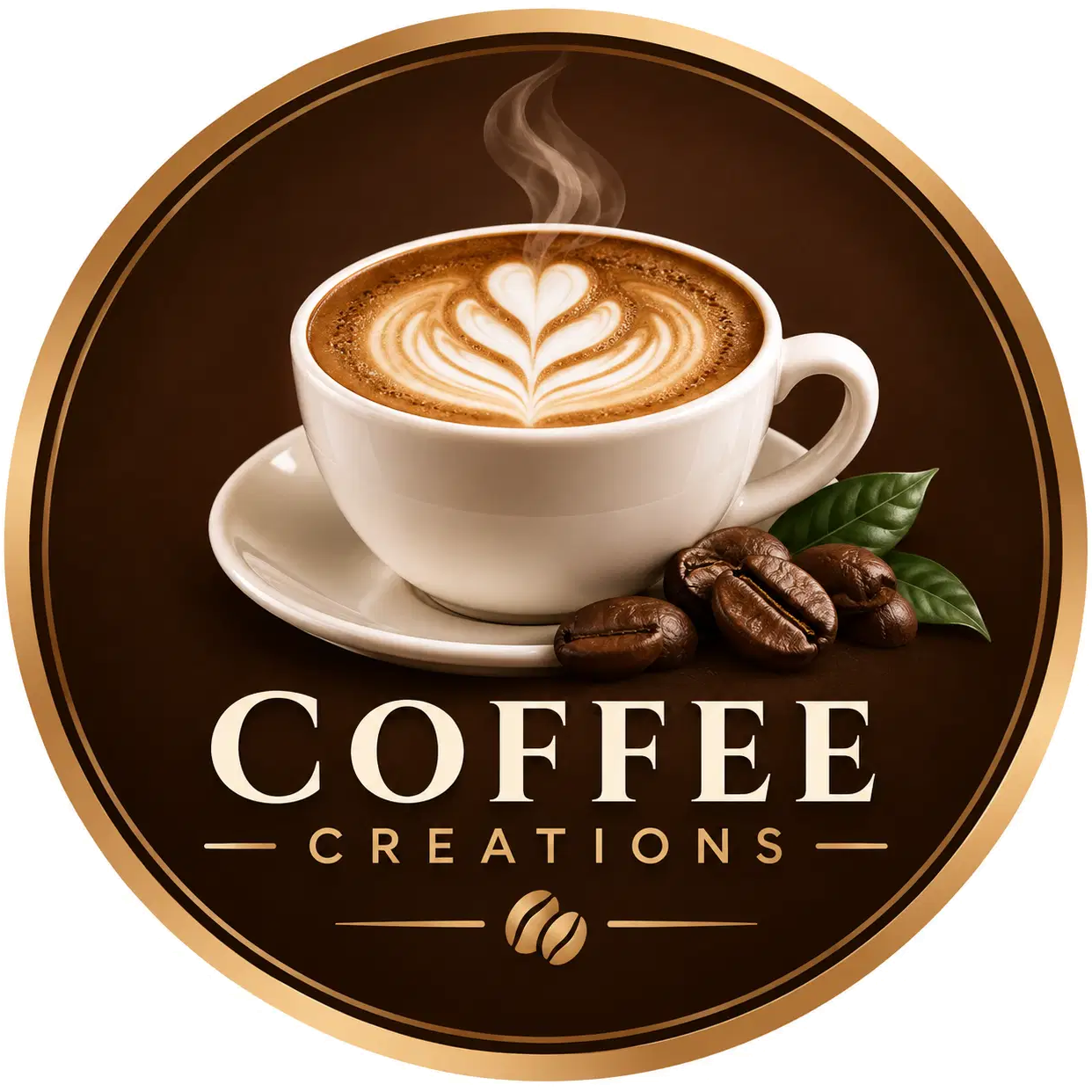 Coffee Creations coffee-cup badge